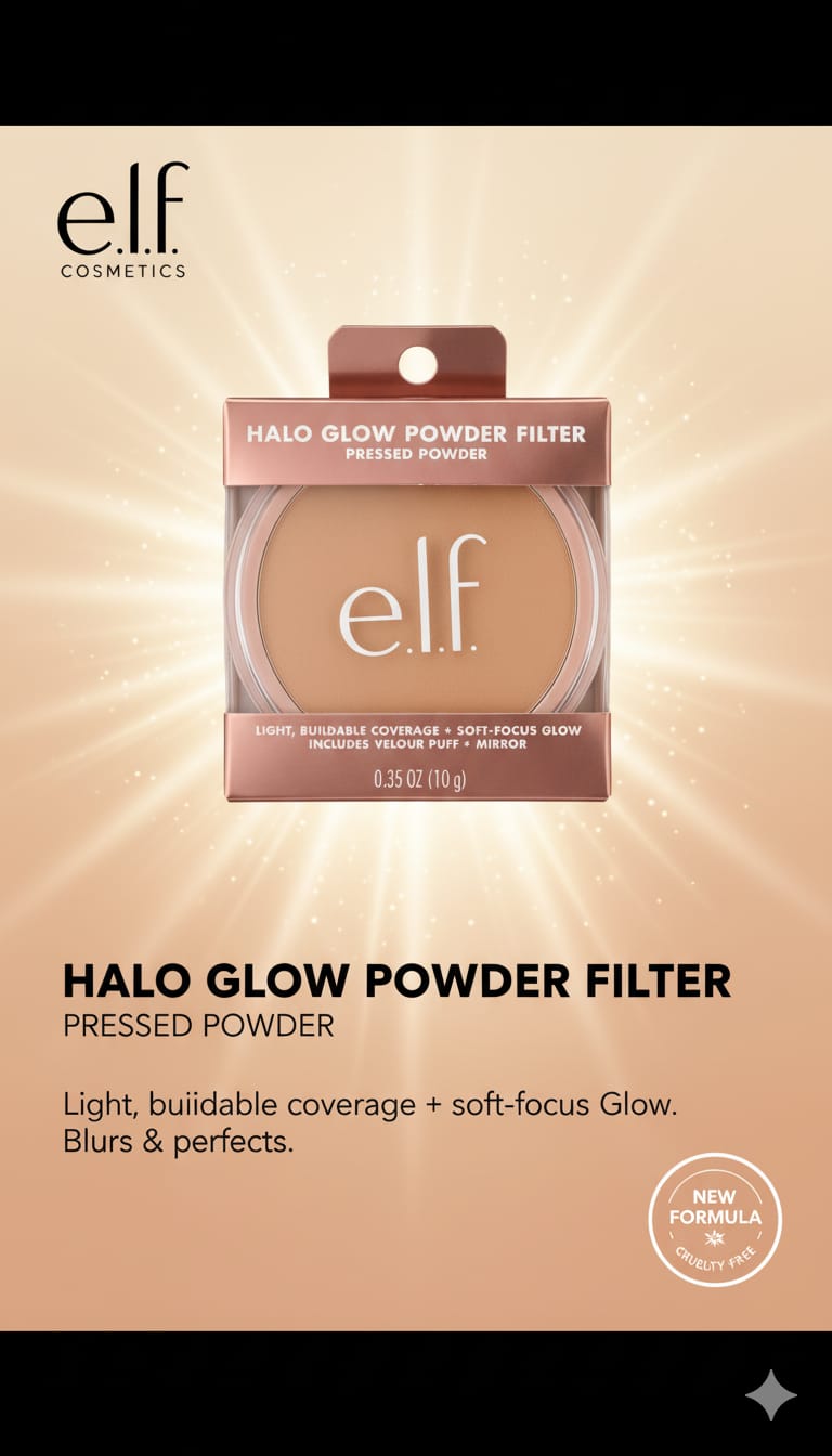 Polvos Glow Halo e.l.f.