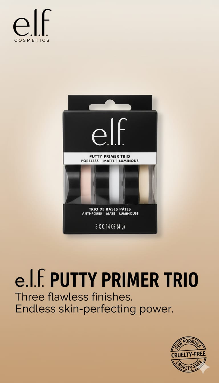 Trio prebase de maquillaje e.l.f