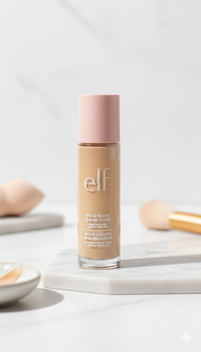 Beauty products showcase